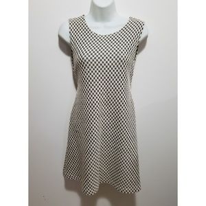 Detour black and white checkered dress